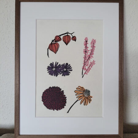 "Herbstblumen" - Kunstdruck