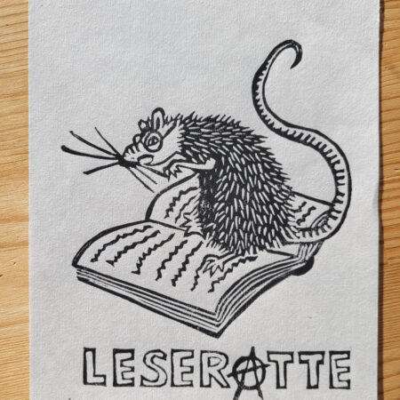 "Leseratte" - Kunstdruck