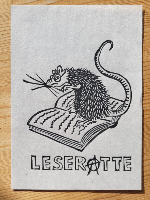 "Leseratte" - Kunstdruck