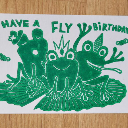 "Frosch Fete" - Karte