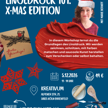 Workshop "Linoldruck 101: X-Mas Edition" – 5.12.2026 – Köln